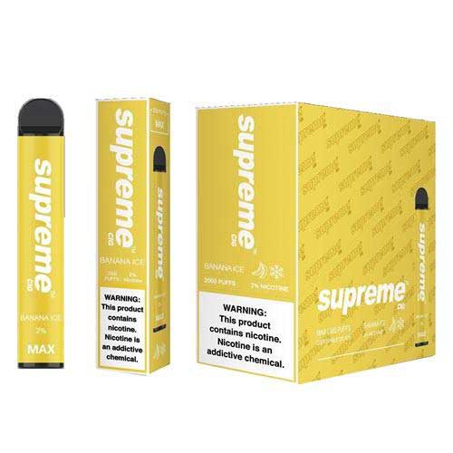 SUPREME DISPOSABLE VAPE 2%  MAX 2000 PUFF 10CT