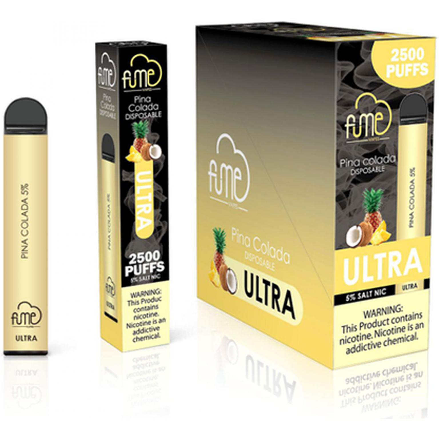 FUME DISPOSABLE VAPES ULTRA 2500 PUFF