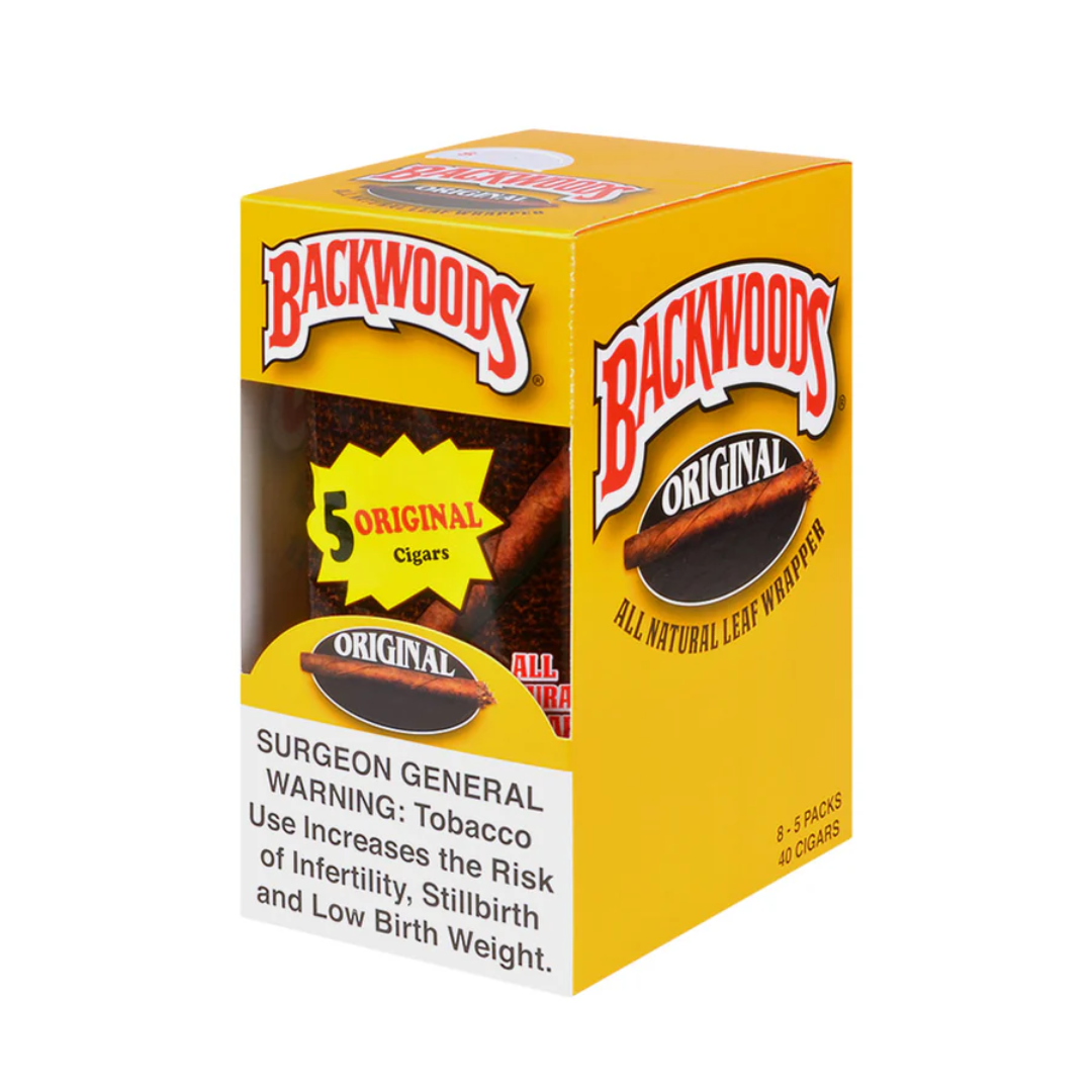 BACKWOODS CIGARS - 8 PACKS OF 5