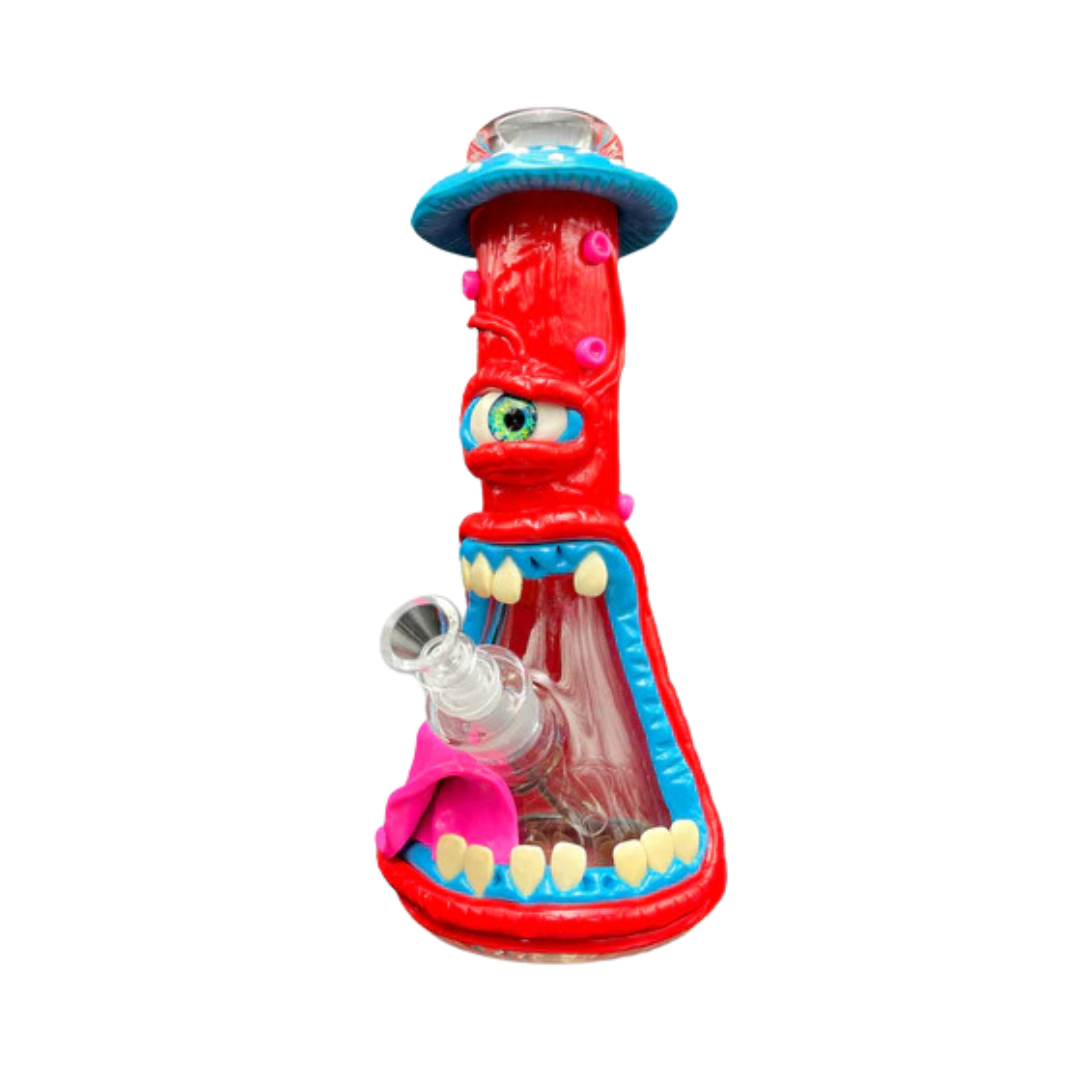SHROOM MONSTER - 32CM THICK GLASS 3D WATERPIPE BONG