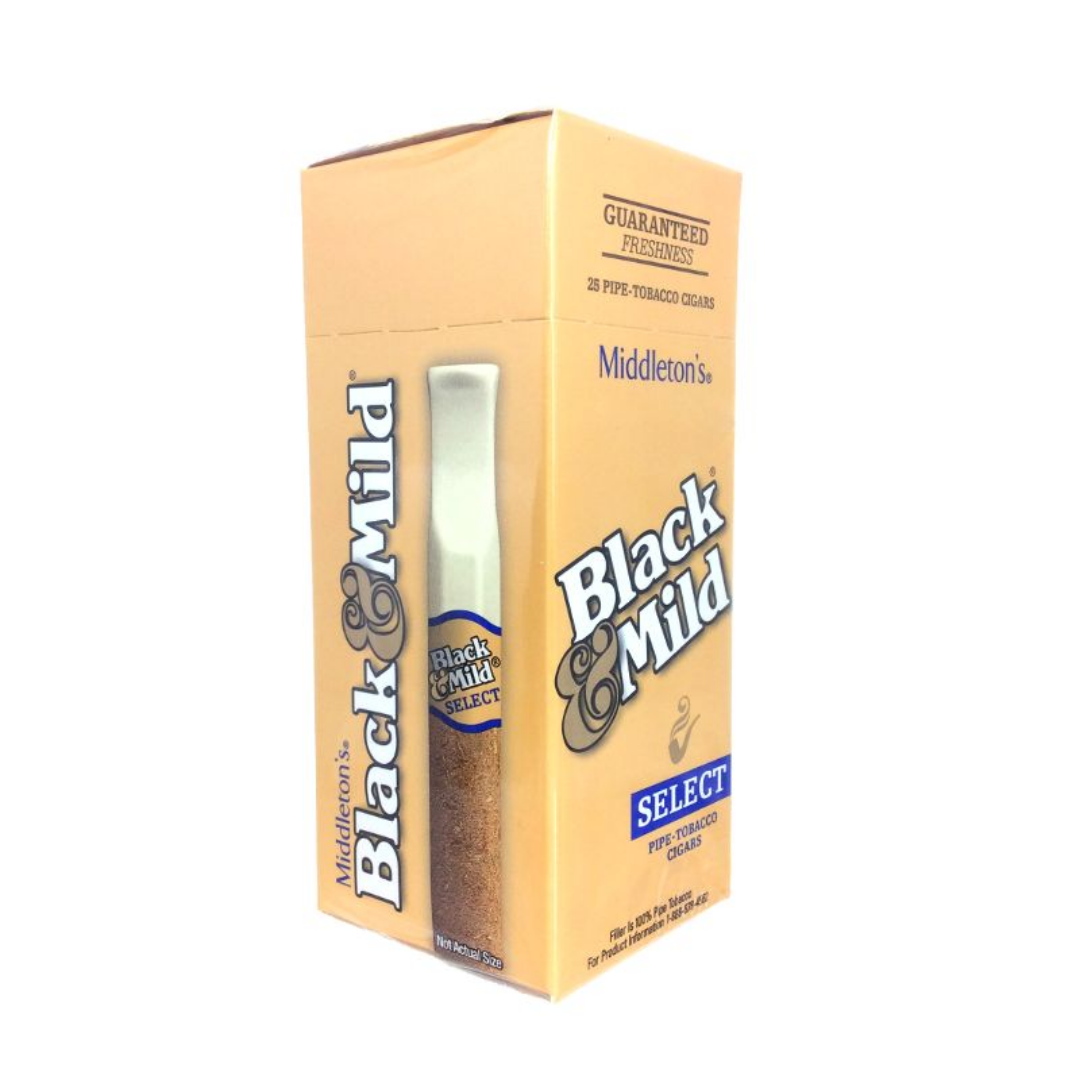 BLACK AND MILD CIGARS 25PK