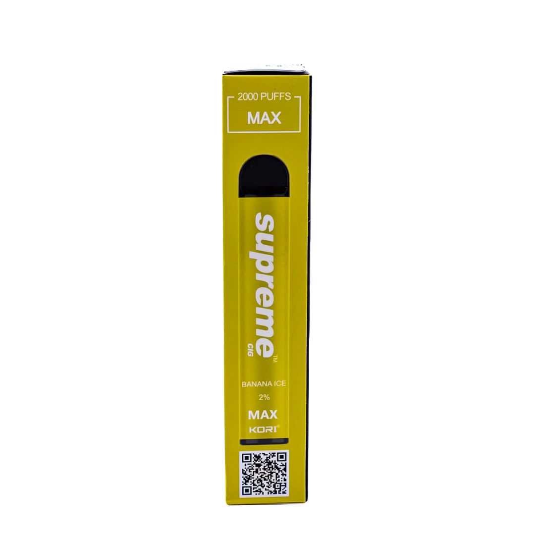 SUPREME DISPOSABLE VAPE 2%  MAX 2000 PUFF 10CT