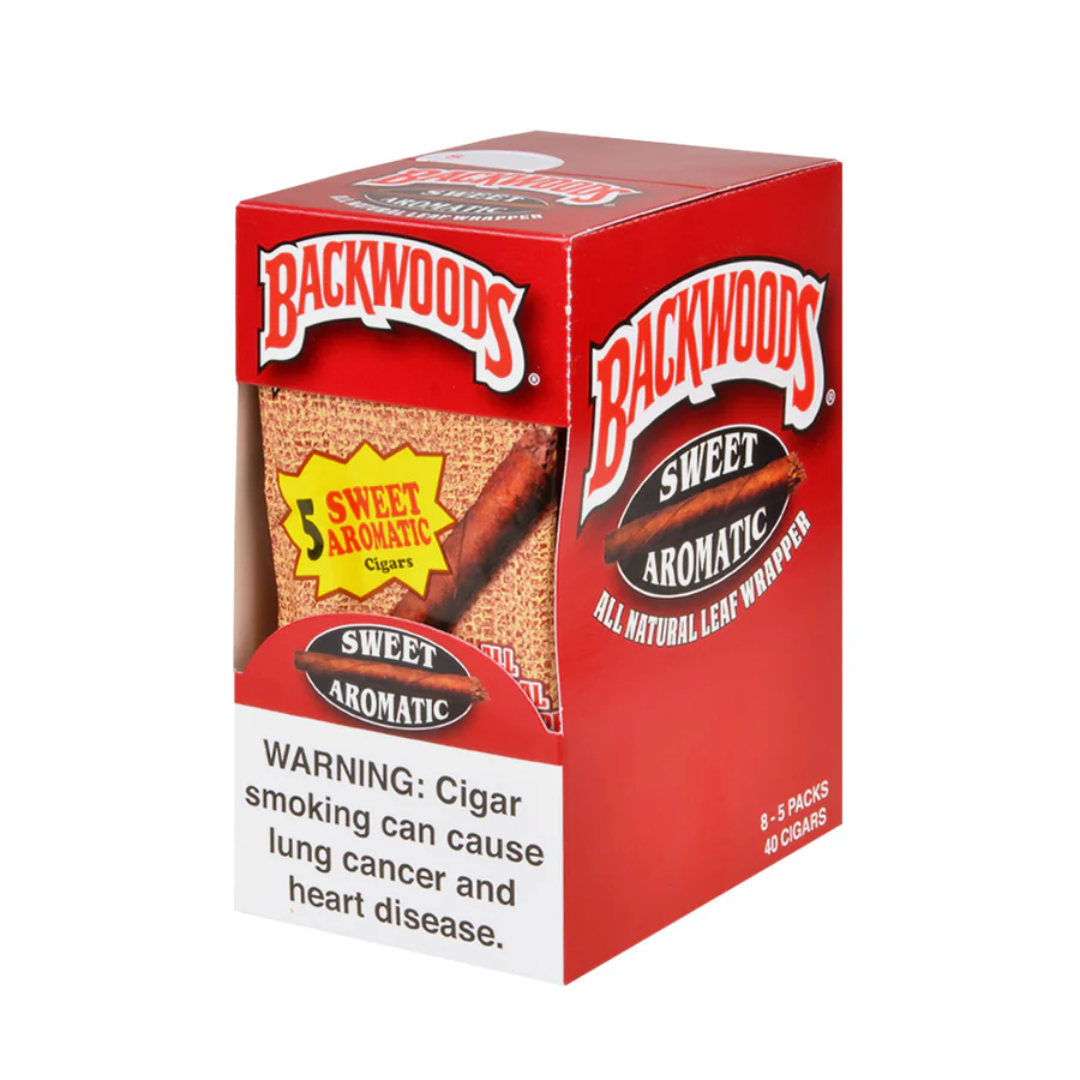 BACKWOODS CIGARS - 8 PACKS OF 5