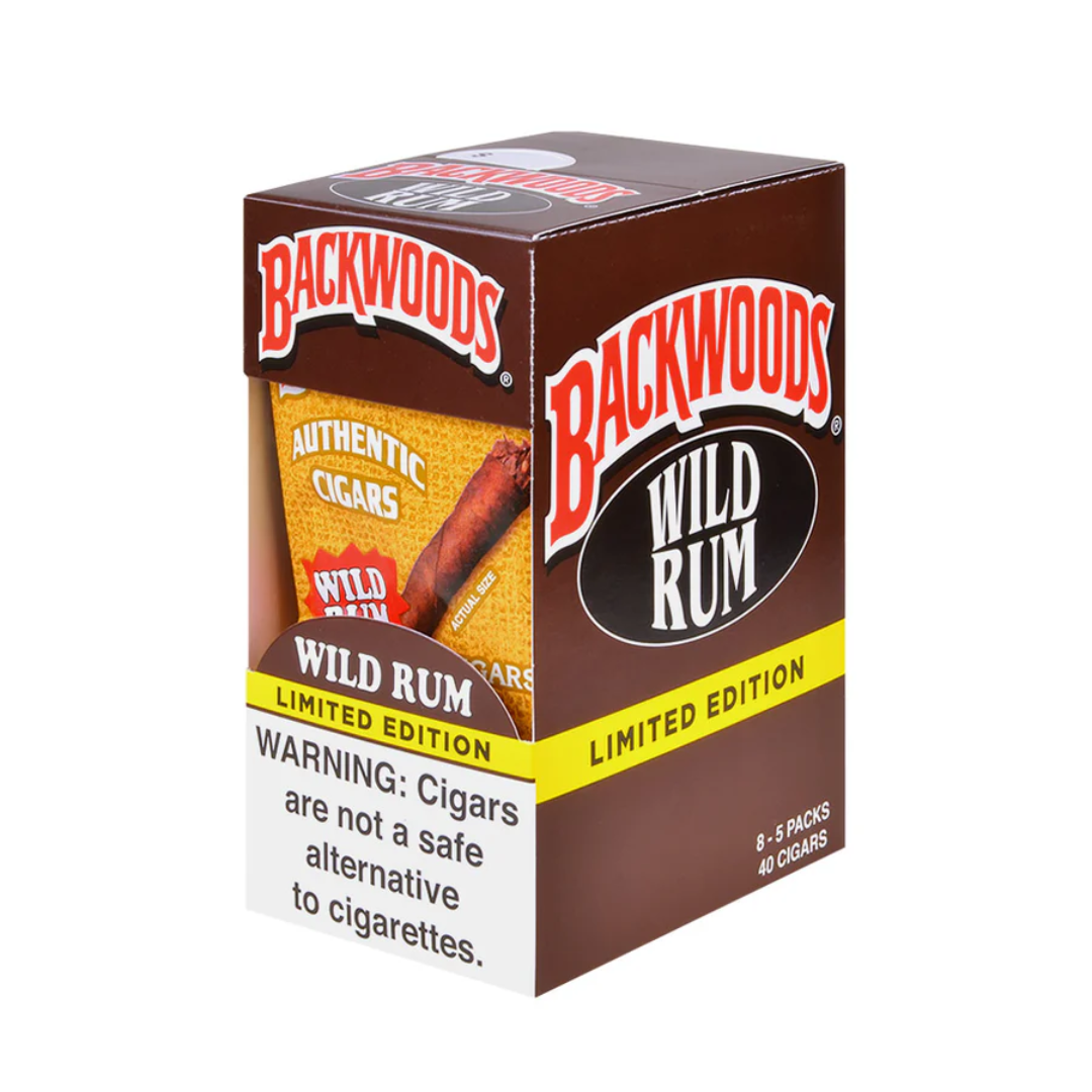 BACKWOODS CIGARS - 8 PACKS OF 5
