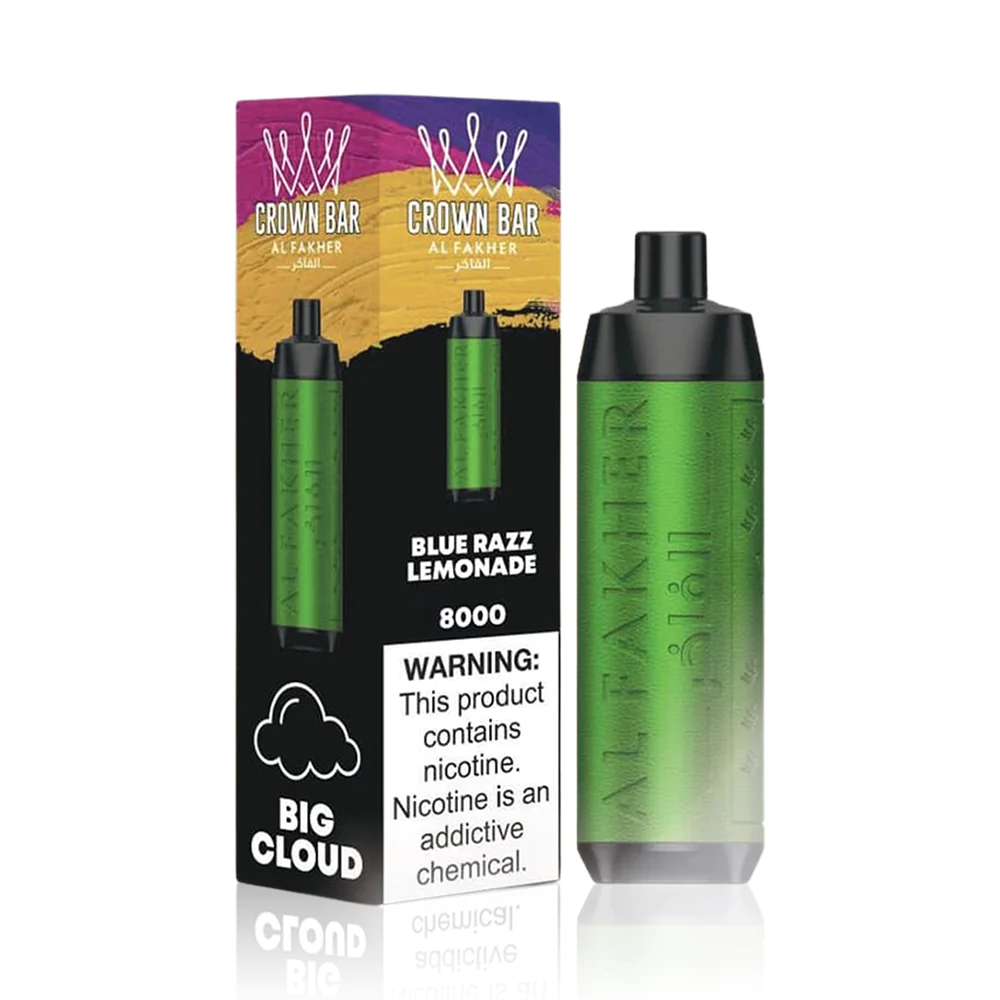 AL FAKHER CROWN BAR DISPOSABLE VAPE – 8000 PUFFS