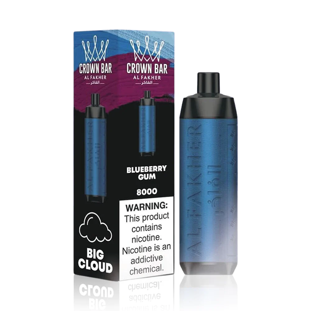 AL FAKHER CROWN BAR DISPOSABLE VAPE – 8000 PUFFS