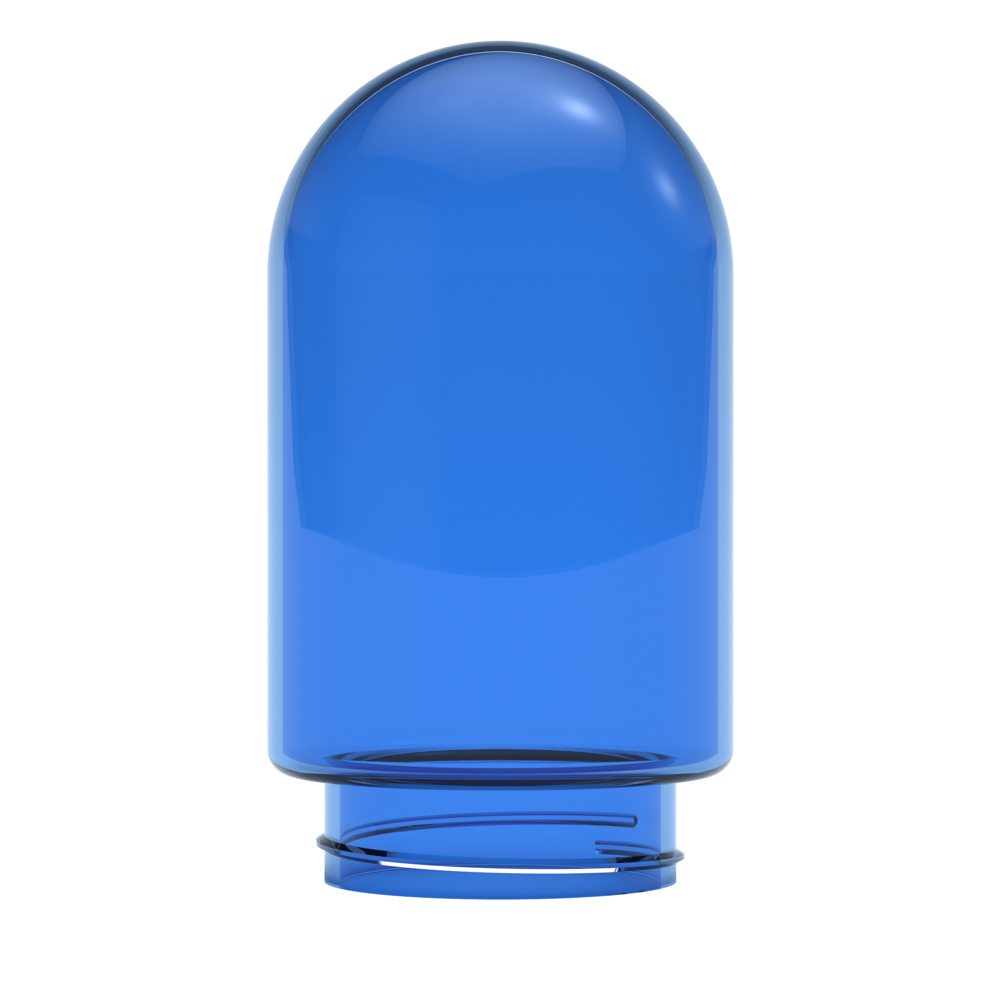 SINGLE BLUE GLASS GLOBE (LARGE)