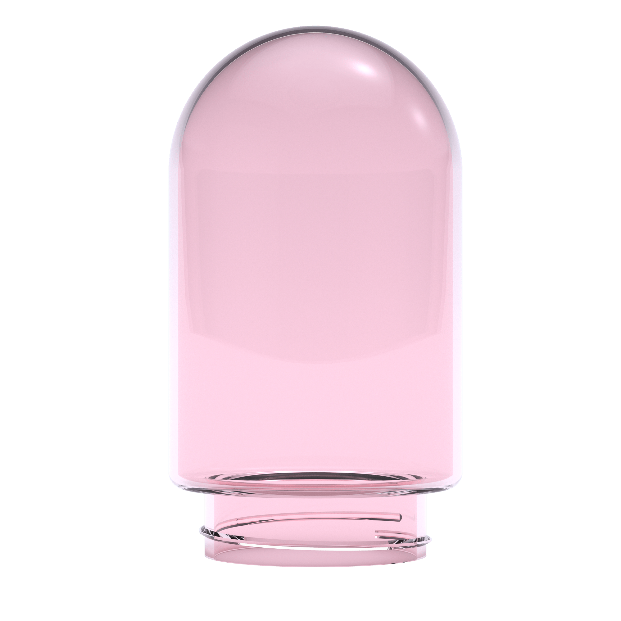 SINGLE PINK GLASS GLOBE (LARGE)